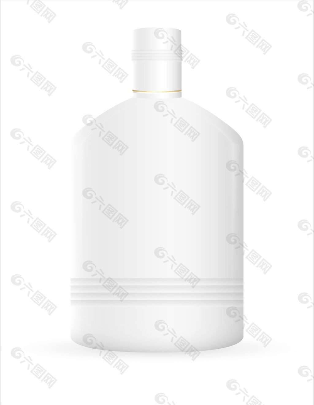 白色的塑料瓶的插图