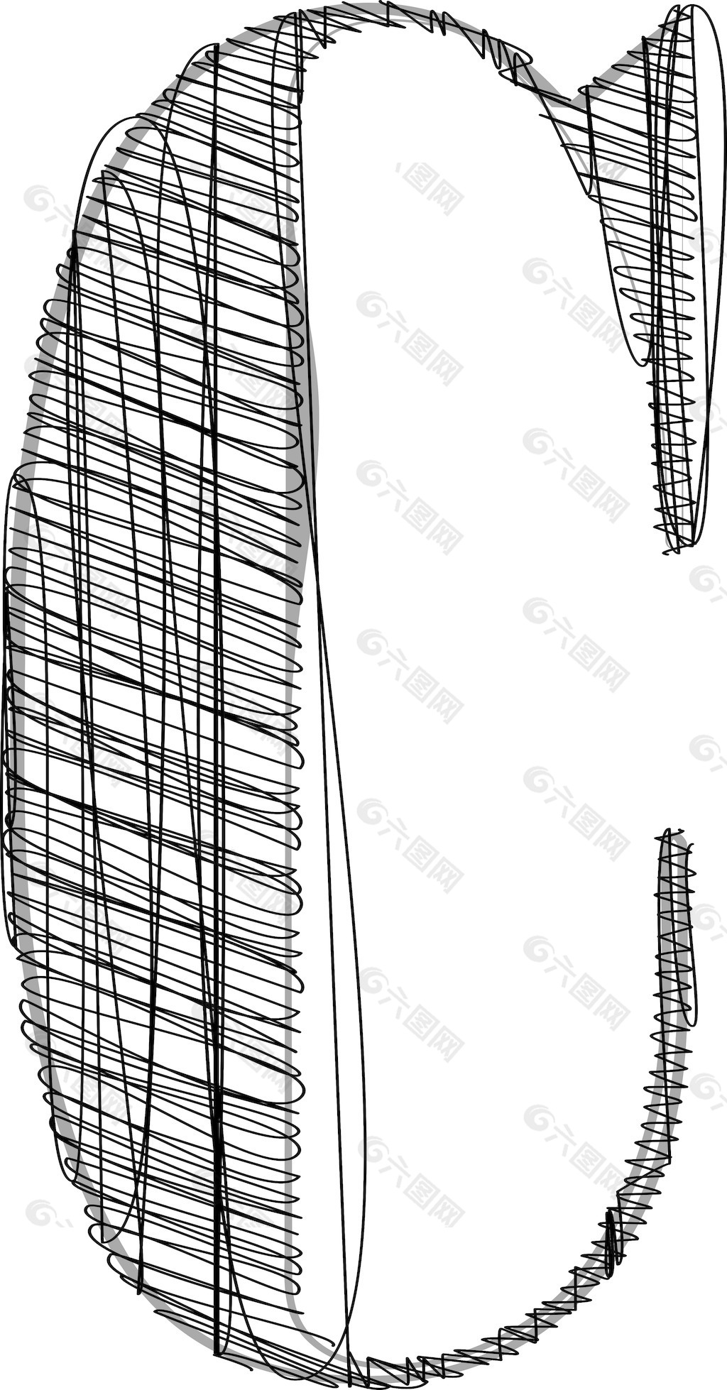 手绘字体矢量插画