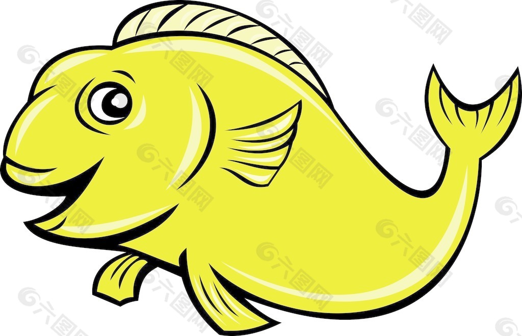 卡通锦鲤鱼