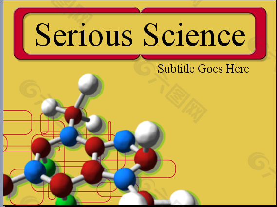 严肃的科学PPT模板