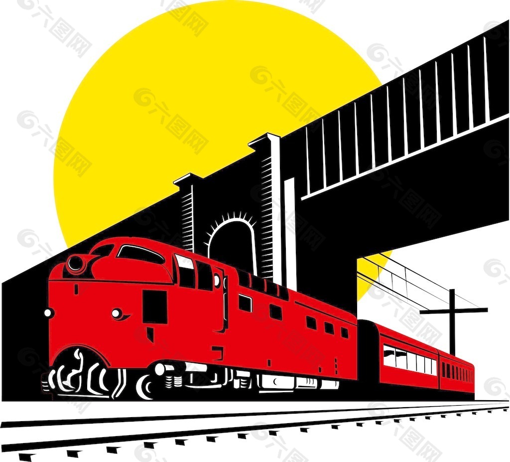 柴油火车机车桥