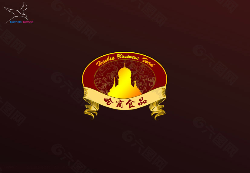 哈尔滨食品logo分层