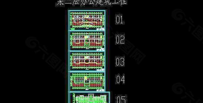 三层实用型办公楼建筑施工设计图