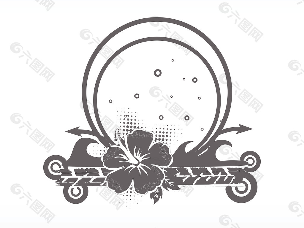 木槿花框
