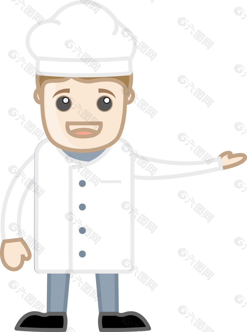 厨师-卡通矢量字符