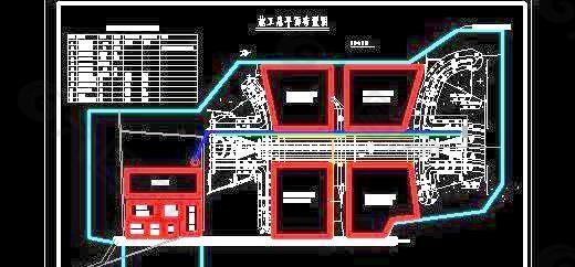 磁河施工总平面布置图