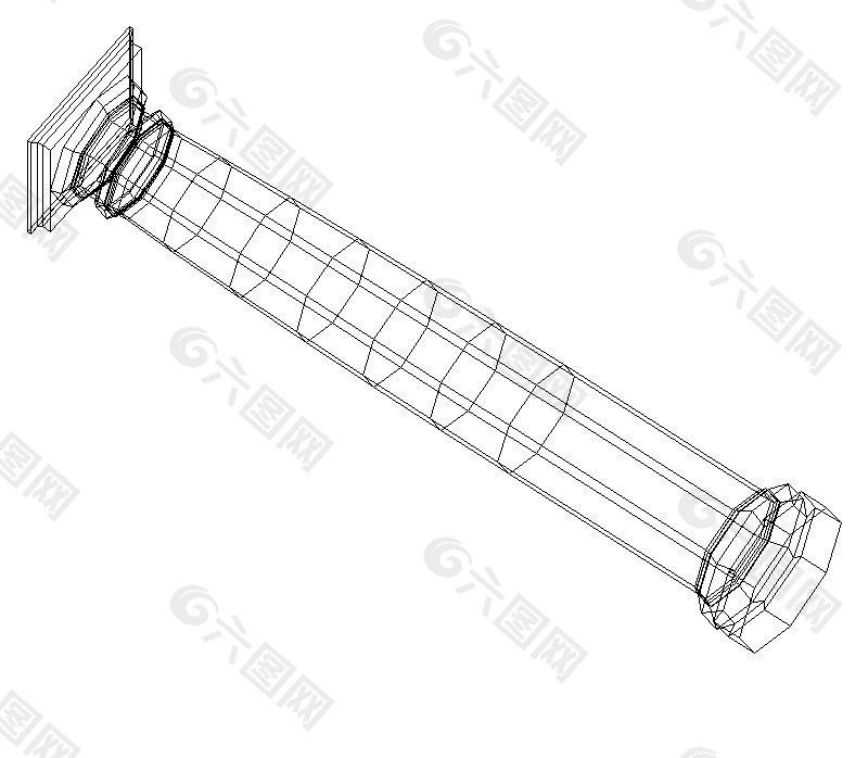 方柱头多边形柱子