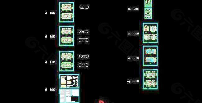 五层砌体结构住宅楼建筑施工设计图