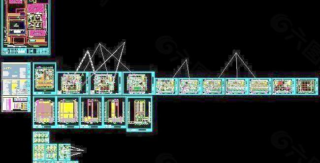 某县中医院业务综合大楼建筑施工图设计图