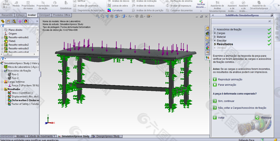 SolidWorks simulationxpress