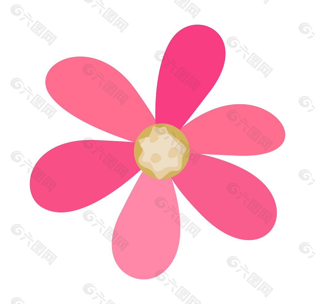 粉红色的雏菊形状设计