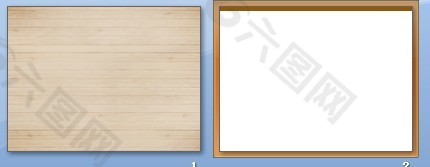 淡雅褐色木纹木板地板PPT背景图片