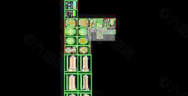 高层广场综合楼建筑设计施工图