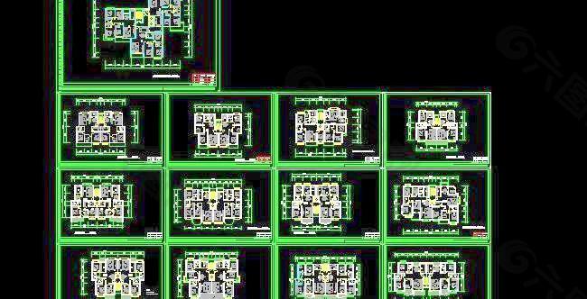 某社区多种户型规划设计方案图