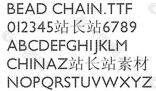 Bead Chain 英文字体下载