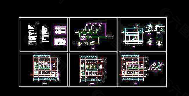 小区锅炉房供热采暖设计图