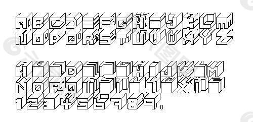 Cube 英文字体下载