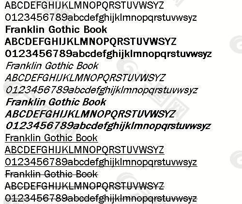 Franklin Gothic Book 英文字体下载