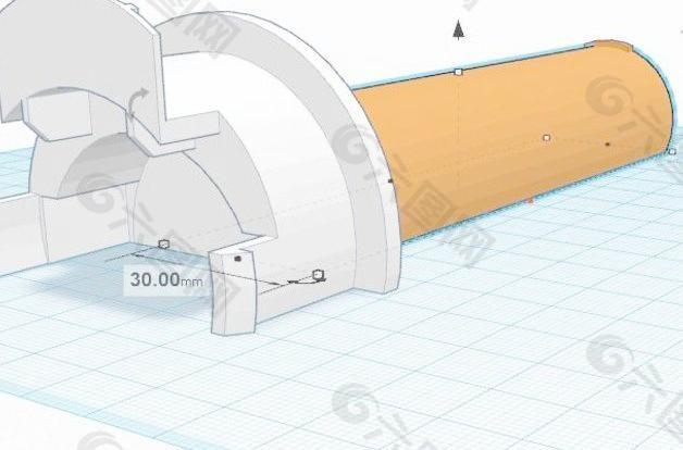 Ultimaker 2灯丝支架为直径较小的孔的卷轴