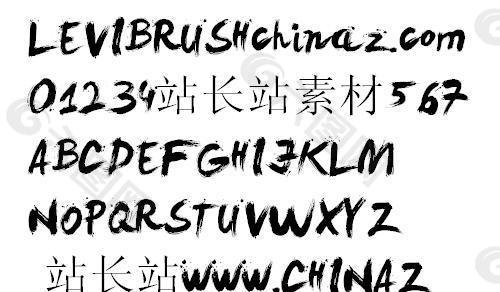 LEVIBRUSH 英文字体下载