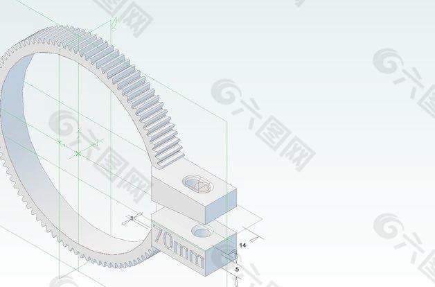 （移动）标记的lensgear套齿轮跟焦