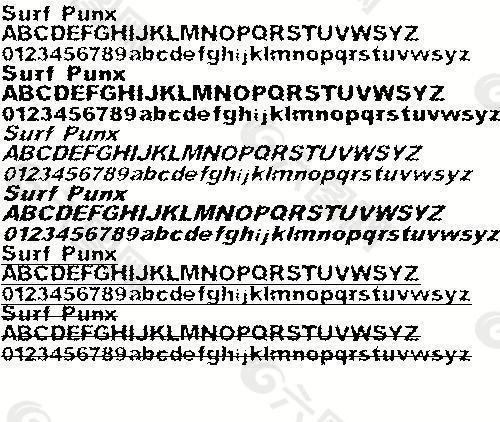 Surf Punx 英文字体下载