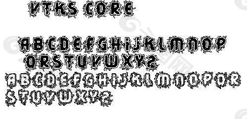 VTKS CORE 英文字体下载