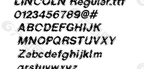 LINCOLN 像素字体