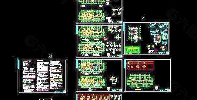 七层廉租房框架结构设计施工图