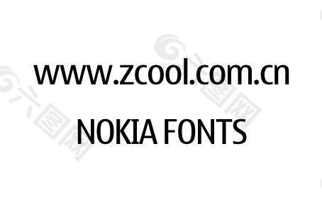 Nokia手机英文字体 正规字体