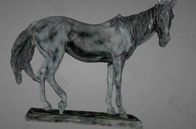 马的雕像（彩色三维扫描）