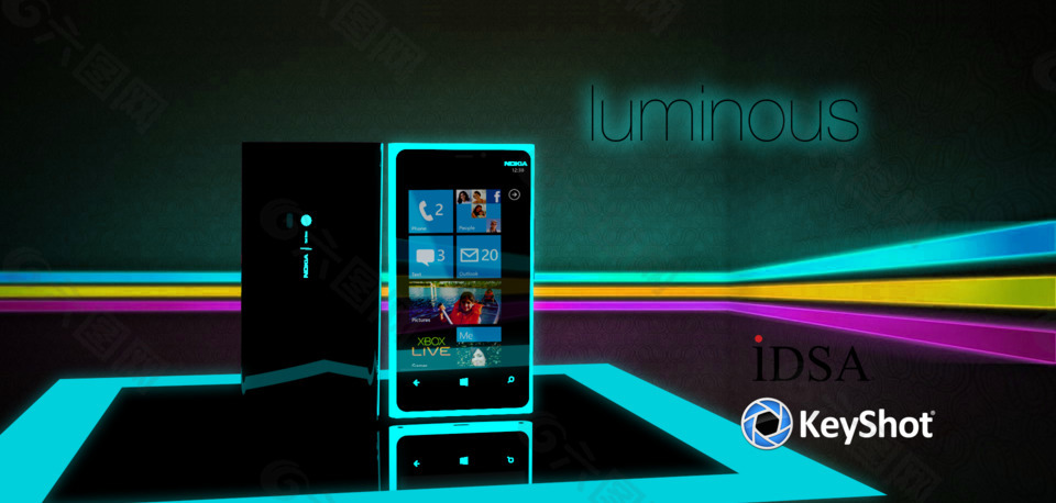 发光的Lumia照明