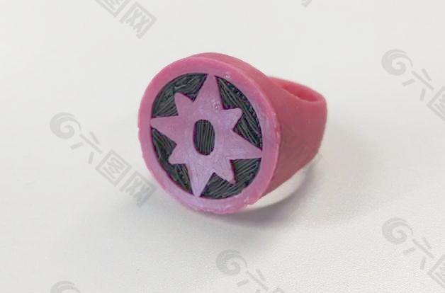 对双挤压蓝宝石套环