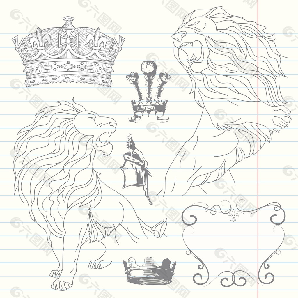 对狮子和王冠纹章