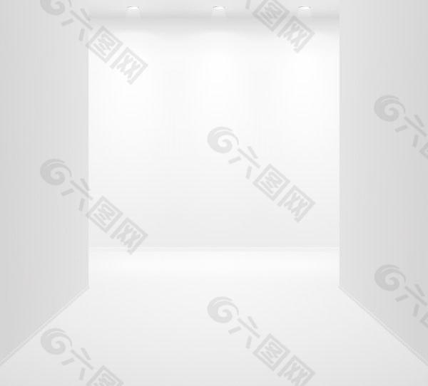 画廊展示背景矢量素材9