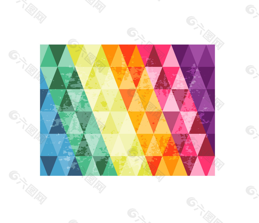 彩虹色三角背景素材背景素材免费下载 图片编号 六图网