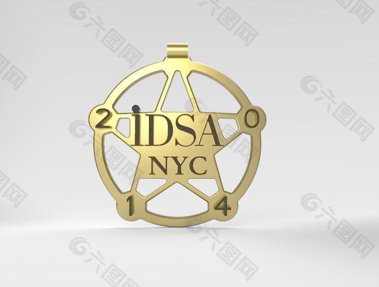 IDSA -警长徽章-三维打印