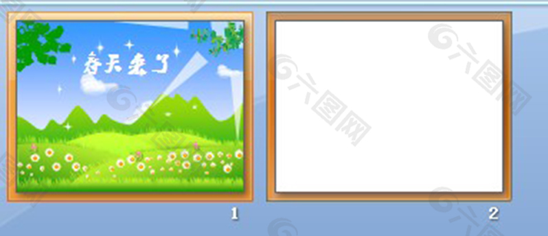 春天主题幻灯片背景图片