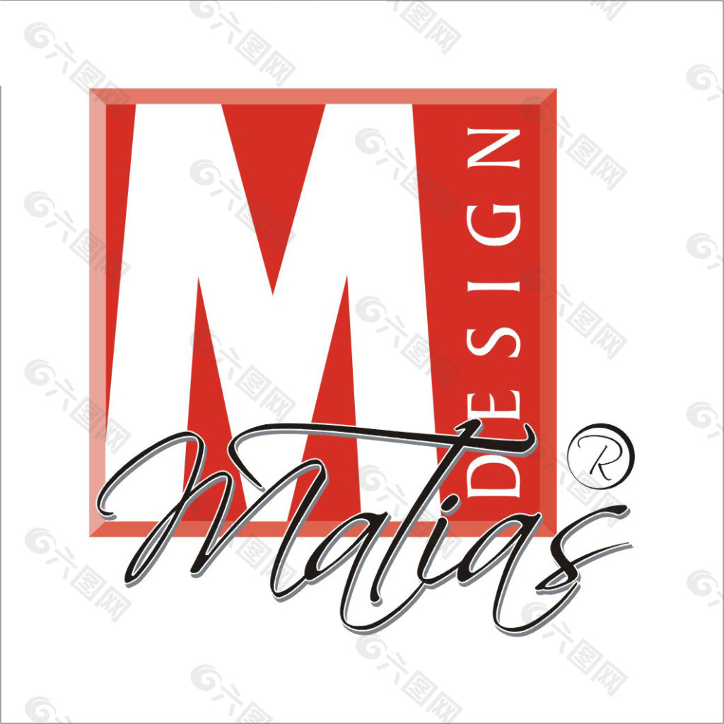 字母M矢量logo