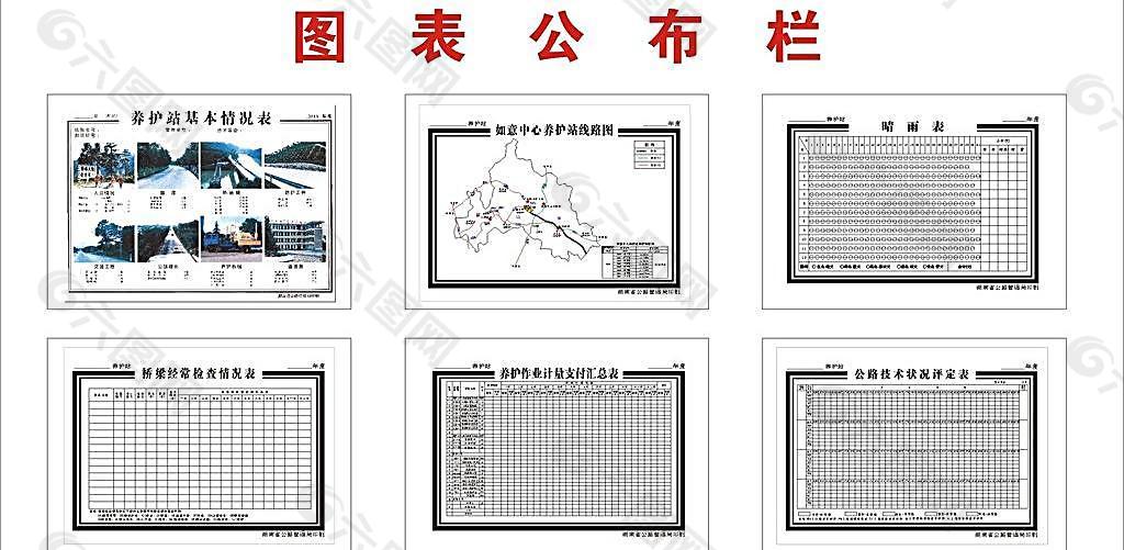 图表公布栏图片