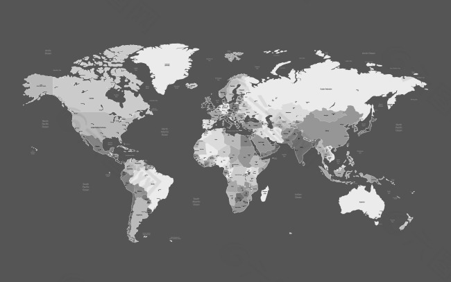 世界版图01——矢量素材