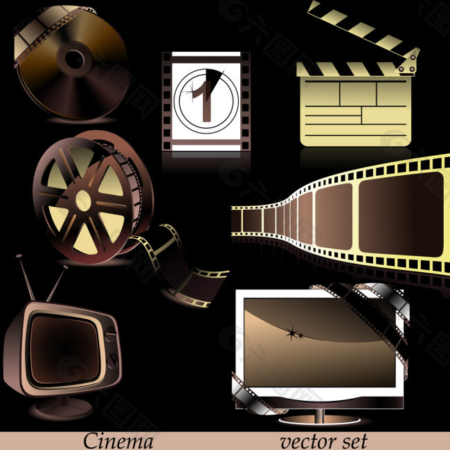 电影工具素材——矢量素材