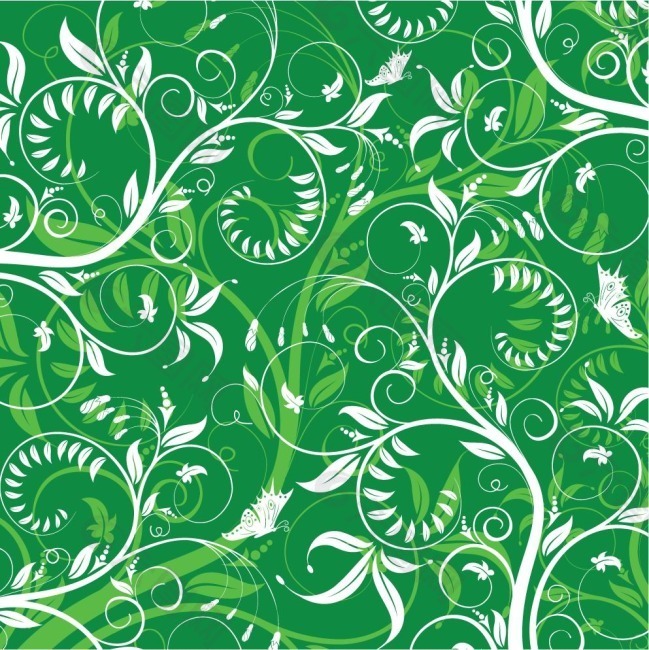 矢量素材绿色植物纹样设计元素素材免费下载(图片编号:2309938)