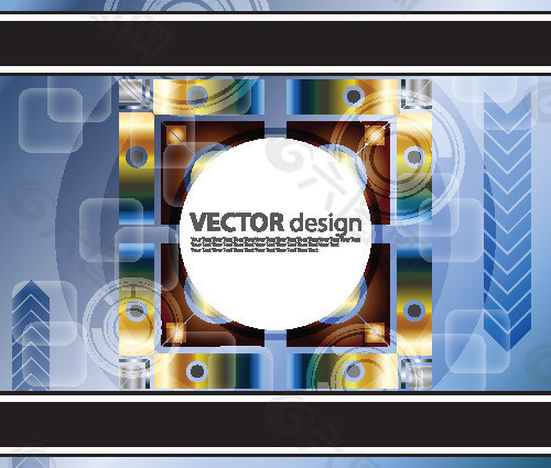 矢量素材抽象图形科技背景