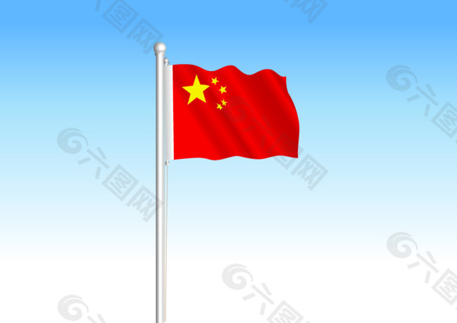 矢量素材中国国旗