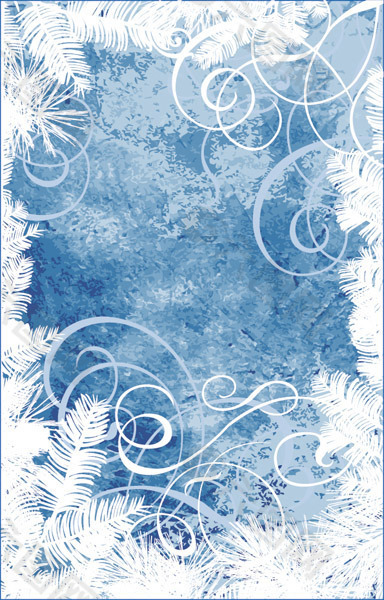 矢量素材缤纷线条雪花背景