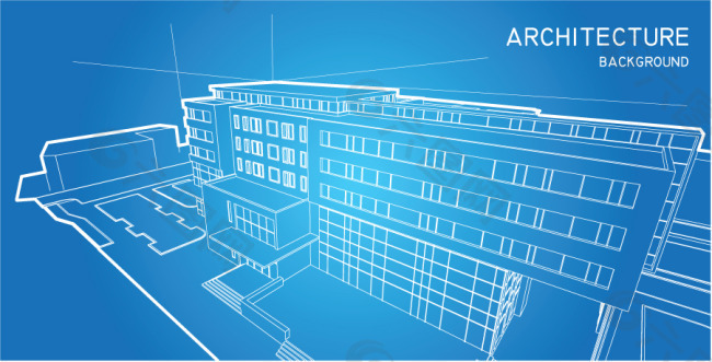 矢量立体建筑草图设计