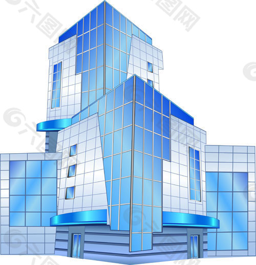矢量城市建筑高楼图片素材