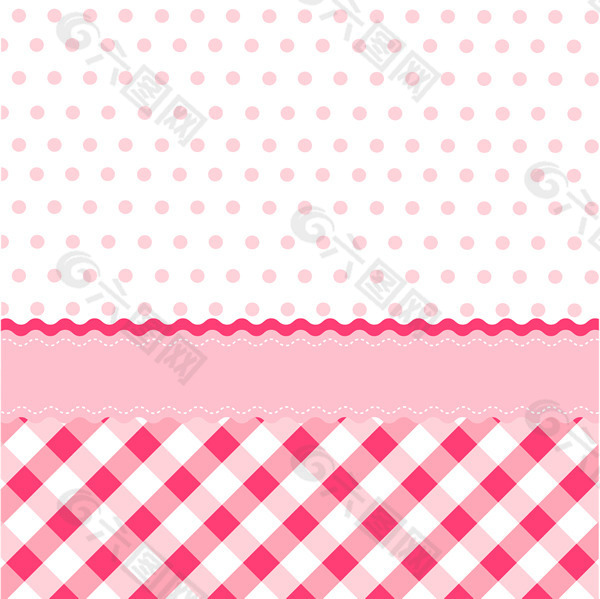 粉色背景矢量图