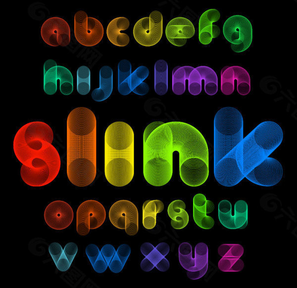 彩色字体设计